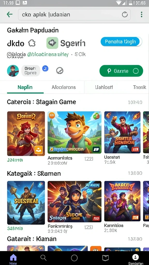 kijangwin - Grafis yang memukau dengan warna cerah.